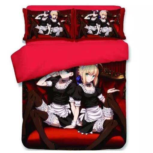 Fate Stay Night Fgo Saber 8 Duvet Cover Pillowcase Bedding