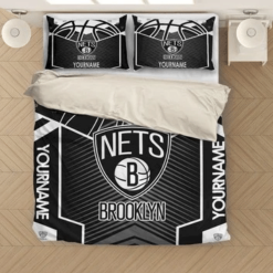 Customize Brooklyn Nets Bedding Sets Duvet Cover Bedroom Quilt Bed