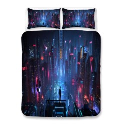 Cyberpunk 2077 75 Duvet Cover Quilt Cover Pillowcase Bedding Sets