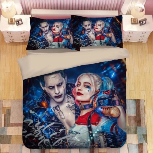 Dc Harley Quinn 4 Duvet Cover Pillowcase Bedding Set Quilt Bed