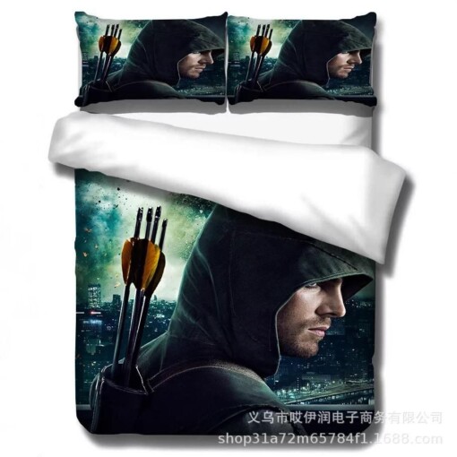 Arrow Oliver Queen 1 Duvet Cover Pillowcase Bedding Sets Home