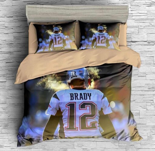 3d New England Patriots Tom Brady Bedding 02 Quilt Bed