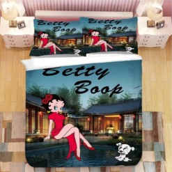 Betty Boop 6 Duvet Cover Pillowcase Bedding Sets Home Bedroom