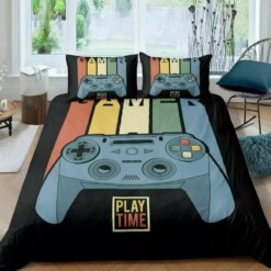 Video Game Gamepad Joystick 3 Duvet Cover Quilt Cover Pillowcase