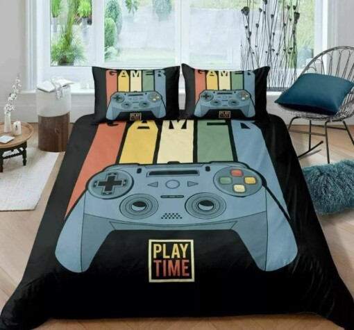 Video Game Gamepad Joystick 3 Duvet Cover Quilt Cover Pillowcase