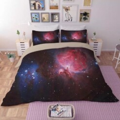 Universe Outer Space Themed Galaxy 12 Duvet Cover Pillowcase Bedding