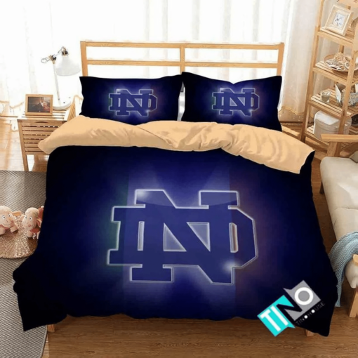 Ncaa Notre Dame Fighting Irish 2 Logo V 3d Duvet