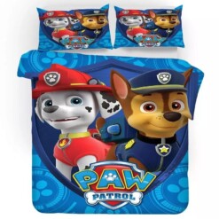 Paw Patrol Marshall 1 Duvet Cover Quilt Cover Pillowcase Bedding