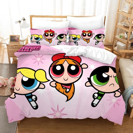 The Powerpuff Girls 1 Duvet Cover Pillowcase Bedding Sets Home