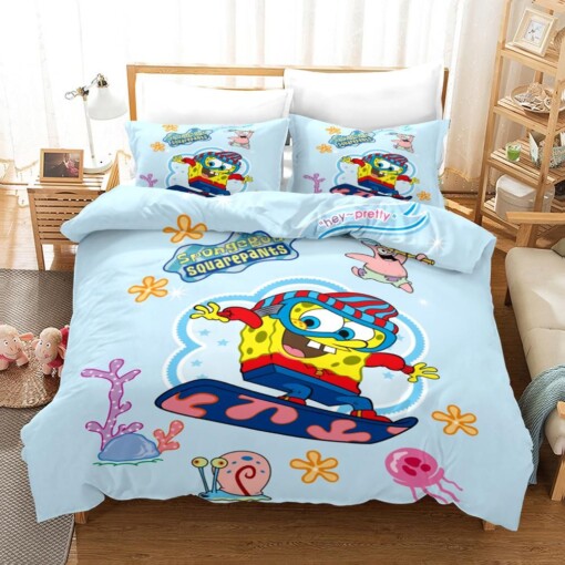Spongebob Squarepants 31 Duvet Cover Quilt Cover Pillowcase Bedding Sets