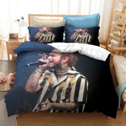 Post Malone 1 Duvet Cover Pillowcase Bedding Sets Home Bedroom