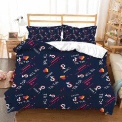 Tik Tok 17 Duvet Cover Pillowcase Bedding Sets Home Bedroom