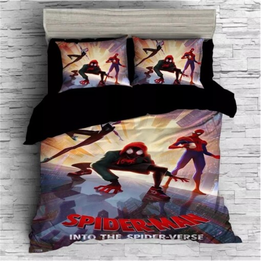 Spider Man Into The Spider Verse Miles Morales 21 Duvet Cover Quilt