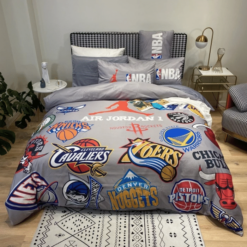 Nba Logo Luxury Air Jordan Type 01 Bedding Sets Quilt