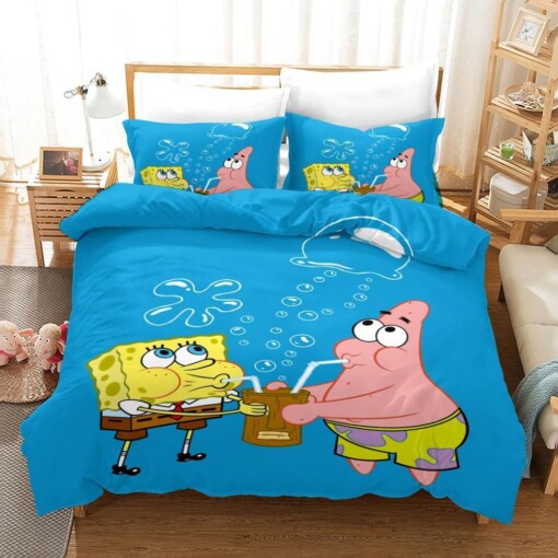 Spongebob Squarepants 29 Duvet Cover Pillowcase Bedding Sets Home Decor