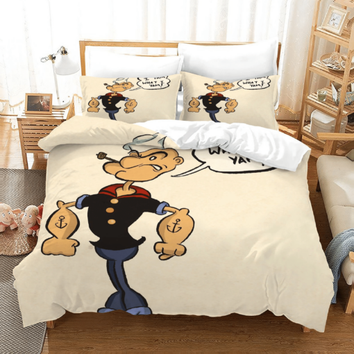 Popeye The Sailor 2 Duvet Cover Quilt Cover Pillowcase Bedding