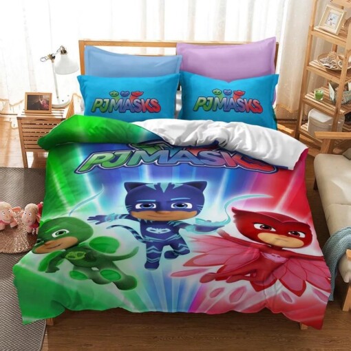 Pjmasks 12 Duvet Cover Pillowcase Bedding Sets Home Decor Quilt