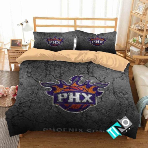 Nba Phoenix Suns 2 Logo 3d Duvet Cover Bedding Sets