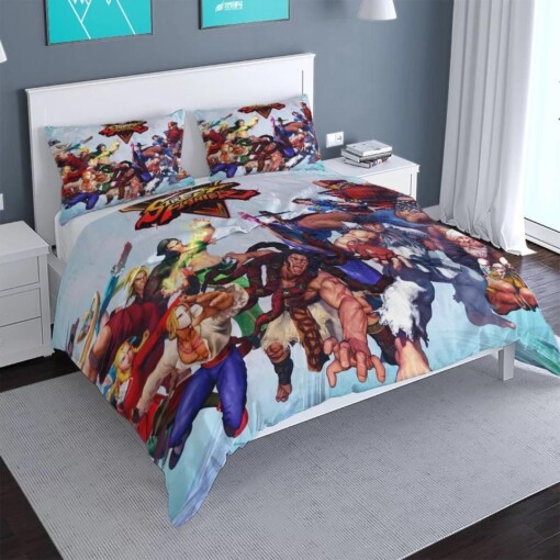 Street Fighter 4 Duvet Cover Quilt Cover Pillowcase Bedding Sets