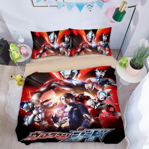 Ultraman 1 Duvet Cover Pillowcase Bedding Sets Home Decor Quilt