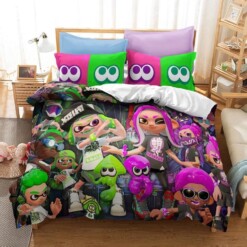 Splatoon 16 Duvet Cover Quilt Cover Pillowcase Bedding Set Quilt