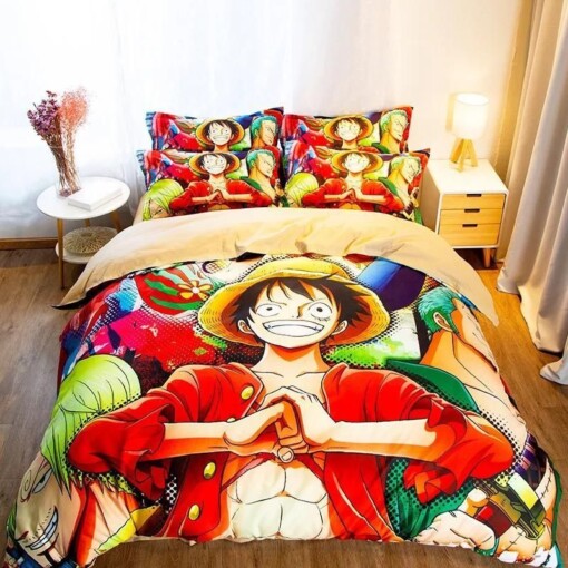 One Piece Monkey D Luffy 6 Duvet Cover Pillowcase Bedding