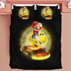 Super Mario Duvet Yoshi Bedding Sets Comfortable Gift Quilt Bed