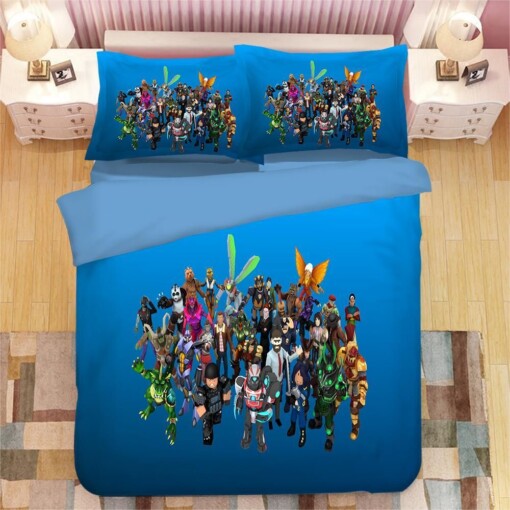 Roblox Team 50 Duvet Cover Pillowcase Bedding Sets Home Decor