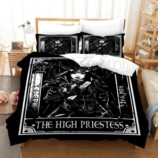 Tarot The High Priestess 17 Duvet Cover Quilt Cover Pillowcase