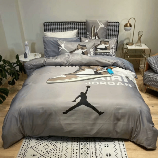 Nba Logo Luxury Air Jordan Type 08 Personalized Bedding Sets Quilt