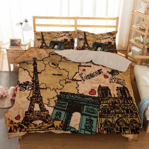 The Eiffel Tower La Tour Eiffel 10 Duvet Cover Quilt