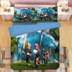 Roblox Team 49 Duvet Cover Pillowcase Bedding Sets Home Decor