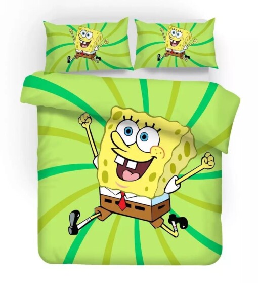 Spongebob Squarepants 4 Duvet Cover Quilt Cover Pillowcase Bedding Sets