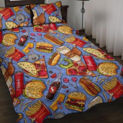 Pattern Print Fastfood Bedding Sets Quilt Quilt Bed Sets Blanket