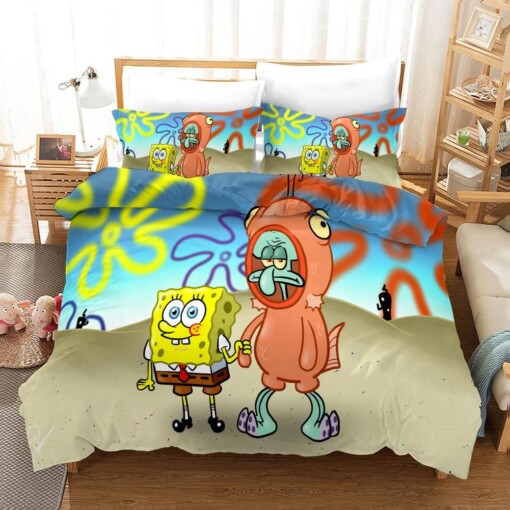 Spongebob Squarepants 30 Duvet Cover Quilt Cover Pillowcase Bedding Sets