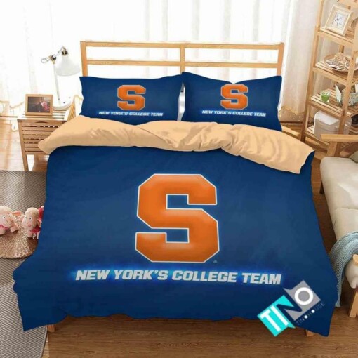 Ncaa Syracuse Orange Logo New York 8217 S College Team Bedding Sets