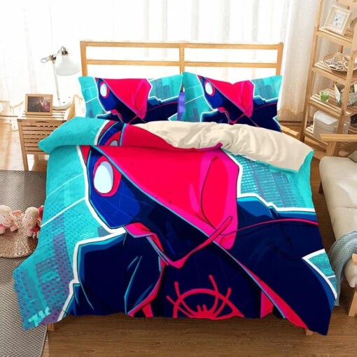 Spider Man Into The Spider Verse Miles Morales 34 Duvet Cover Quilt