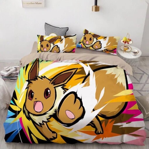 Pokemon Pikachu 36 Duvet Cover Quilt Cover Pillowcase Bedding Sets
