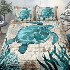 Turtle Art 03 Bedding Sets Duvet Cover Bedroom Quilt Bed