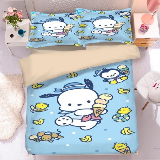 Pachacco Pochacco Pocha Pocha Chubby 6 Duvet Cover Quilt Cover