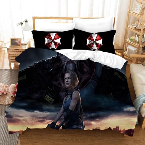 Resident Evil 13 Duvet Cover Quilt Cover Pillowcase Bedding Sets