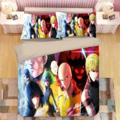 One Punch Man 18 Duvet Cover Quilt Cover Pillowcase Bedding