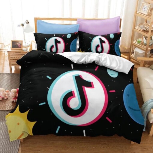 Tik Tok 5 Duvet Cover Quilt Cover Pillowcase Bedding Sets