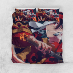 Tanjiro Demon Slayer Fire Phoenix Dance Bedding Sets Quilt Sets