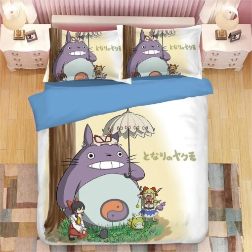 Tonari No Totoro 18 Duvet Cover Pillowcase Bedding Sets Home