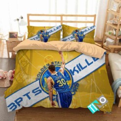 Nba Golden State Warriors4 Logo 3d Duvet Cover Bedding Sets