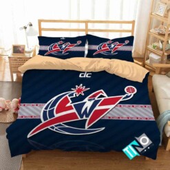 Nba Washington Wizards Logo 3d Printed Bedding Set 1 Duvet