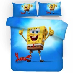 Spongebob Squarepants 7 Duvet Cover Pillowcase Bedding Sets Home Decor