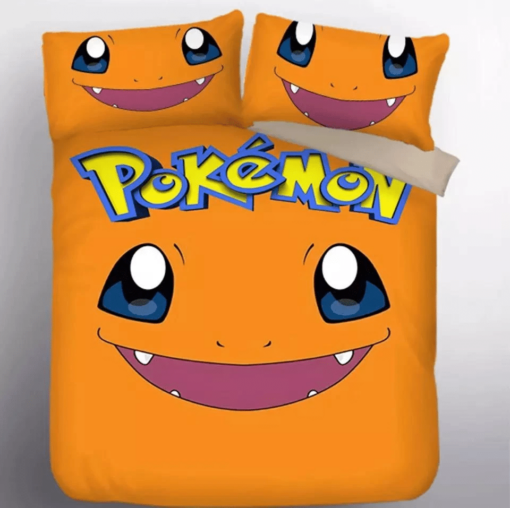 Pokemon Charmander 9 Duvet Cover Quilt Cover Pillowcase Bedding Set