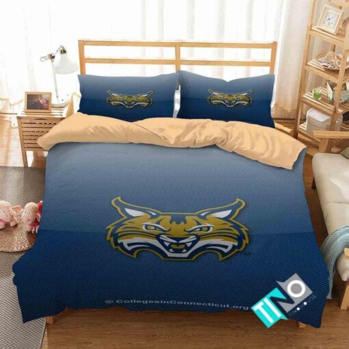 Ncaa Quinnipiac Bobcats 1 Logo D 3d Duvet Cover Bedding